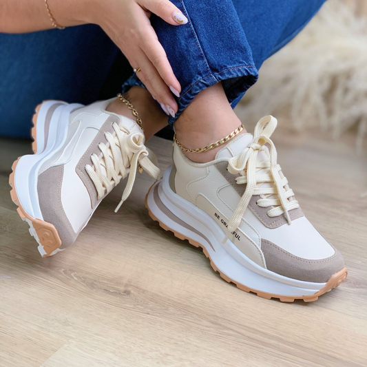 Zapatillas Urbanas "Be Grateful" para Mujer – Suela Chunky Antideslizante