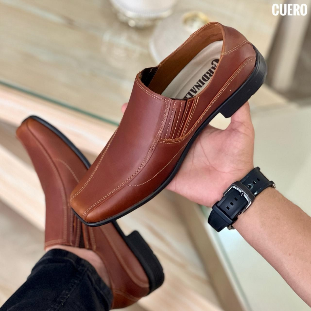 Zapatos de Cuero para Hombre Slip-On • Estilo Formal Ejecutivo | Chelina Hombre