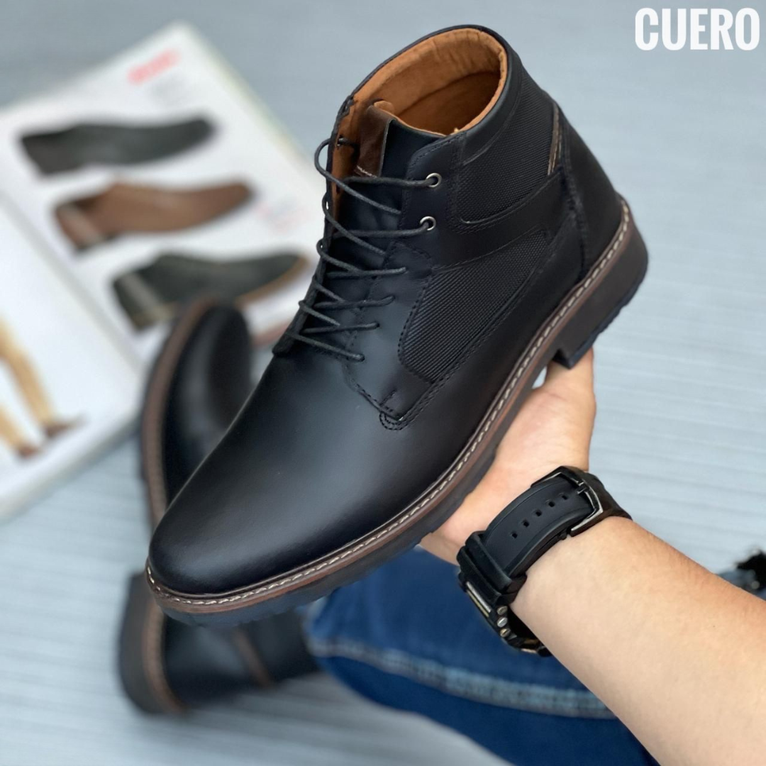 Botas urbanas de cuero para caballero – Elegancia casual y resistencia