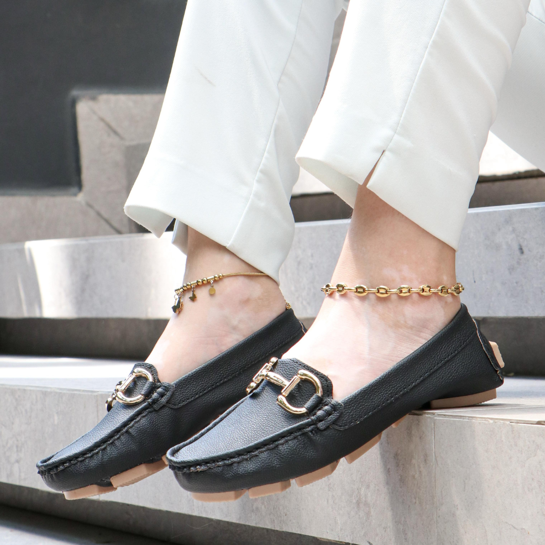 Mocasines tipo driving en cuero sintético – Estilo casual sofisticado