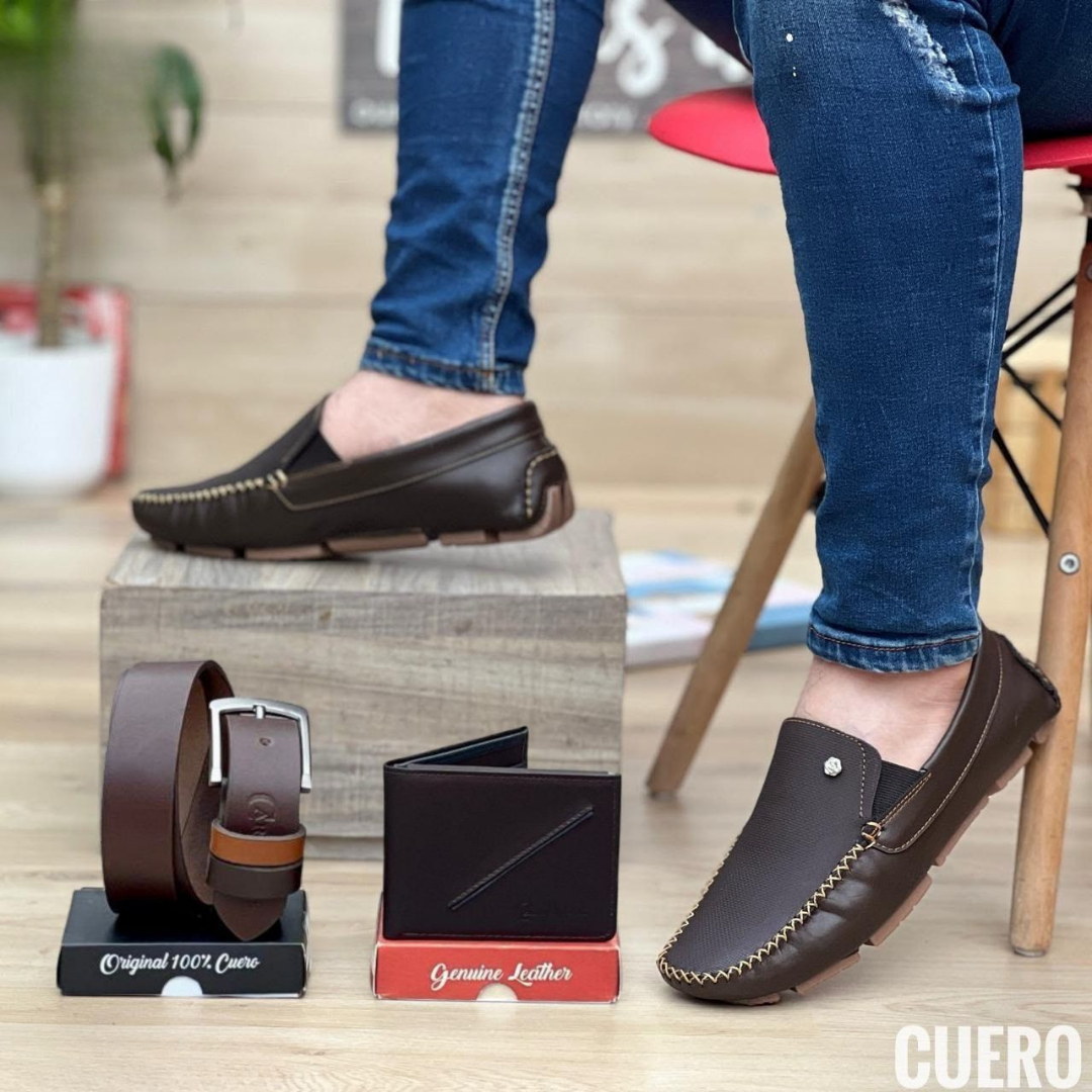 Mocasines Casual Hombre • Cuero Genuino • Hechos a Mano