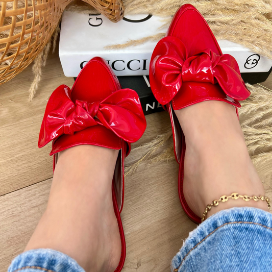 Flats en charol con lazo elegante – Estilo femenino y sofisticado