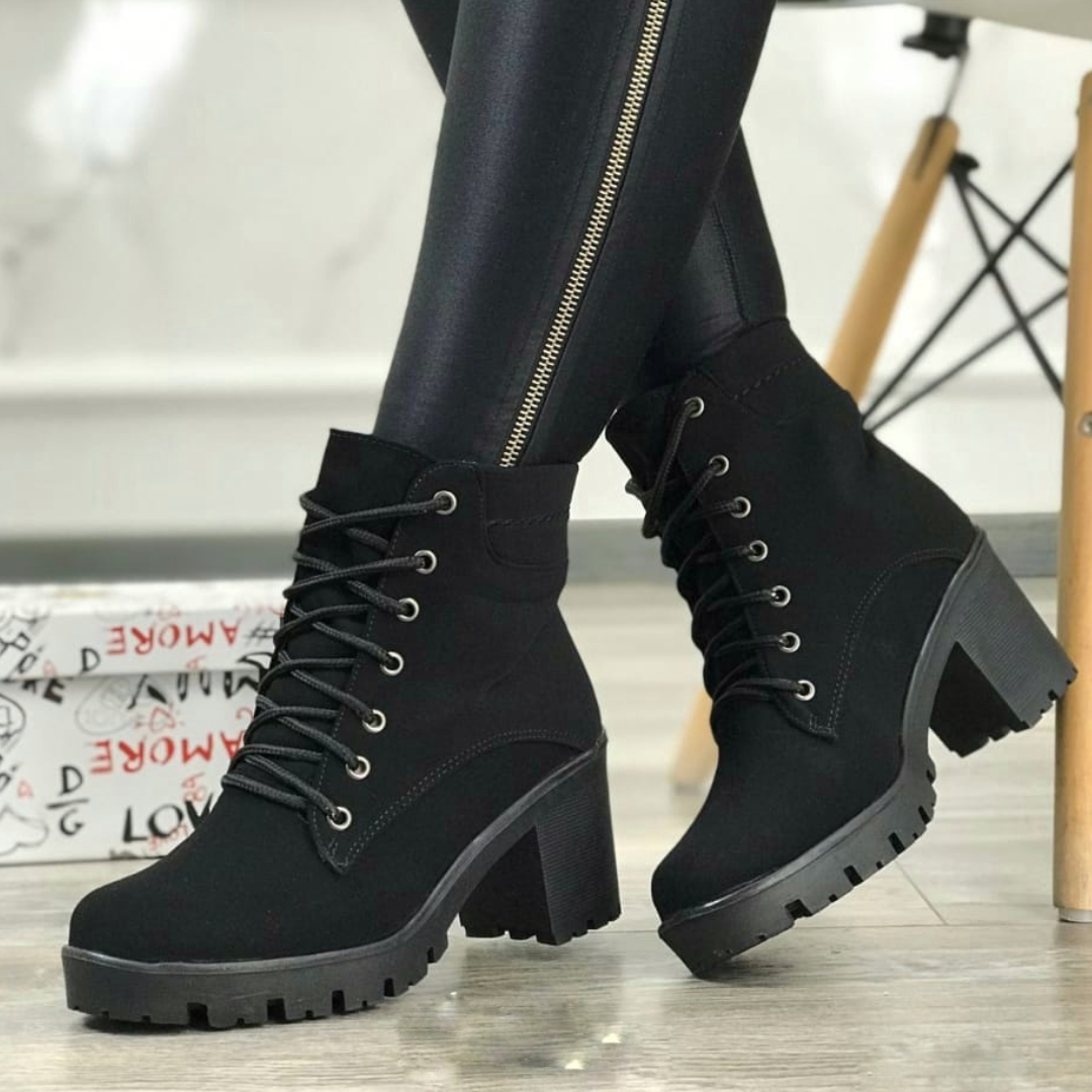 Botín Tacón Bajo Rockstar - chelinashop