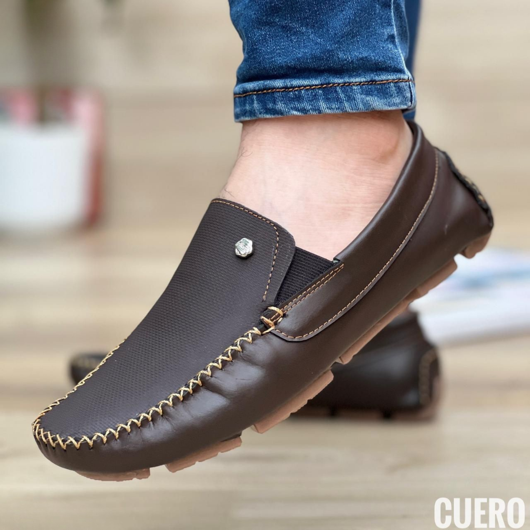 Mocasines Casual Hombre • Cuero Genuino • Hechos a Mano
