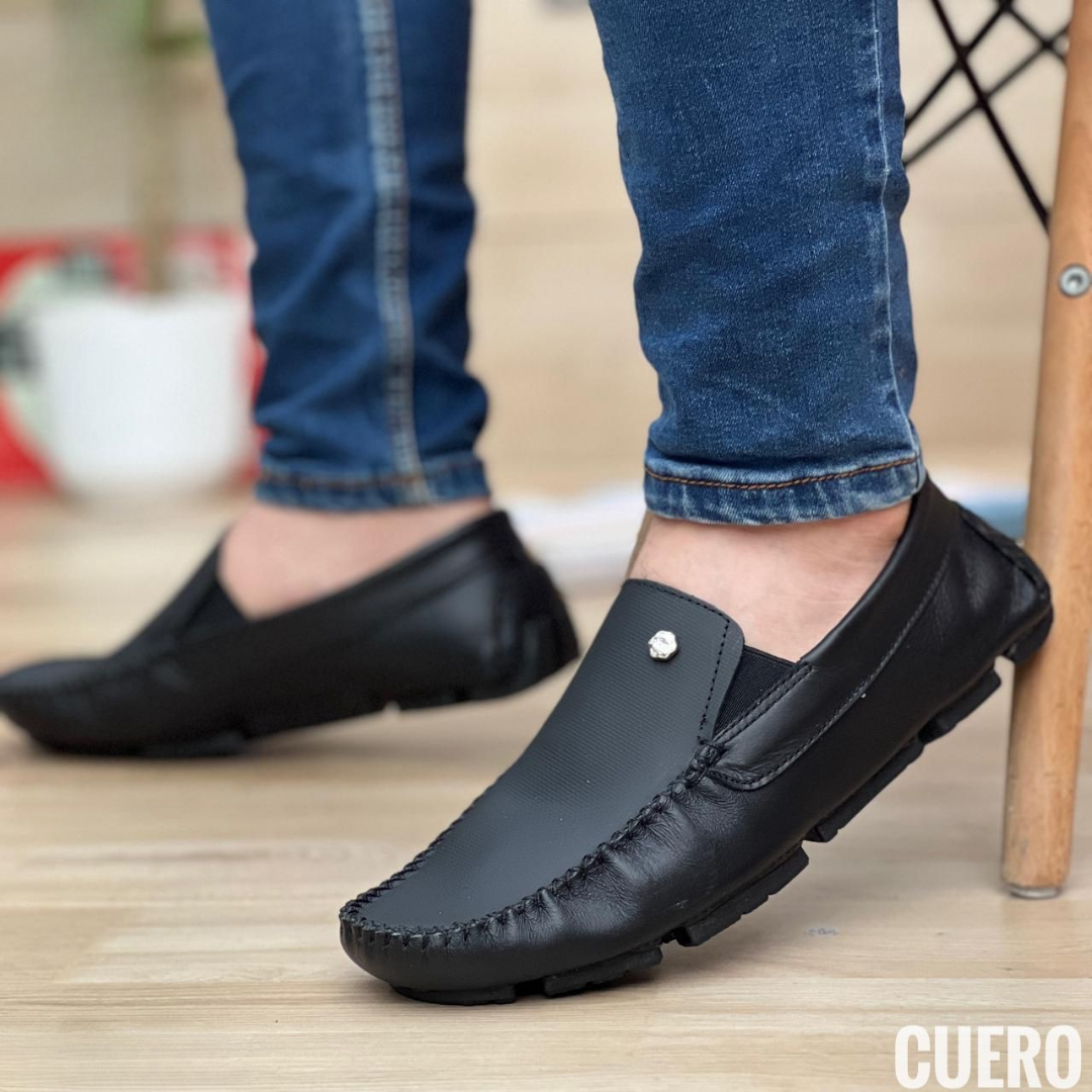 Mocasines Casual Hombre • Cuero Genuino • Hechos a Mano