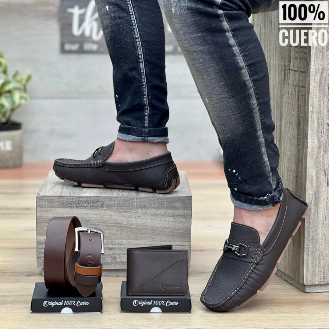 Mocasines Clásicos de Cuero Hombre – Elegancia Atemporal y Confort Total