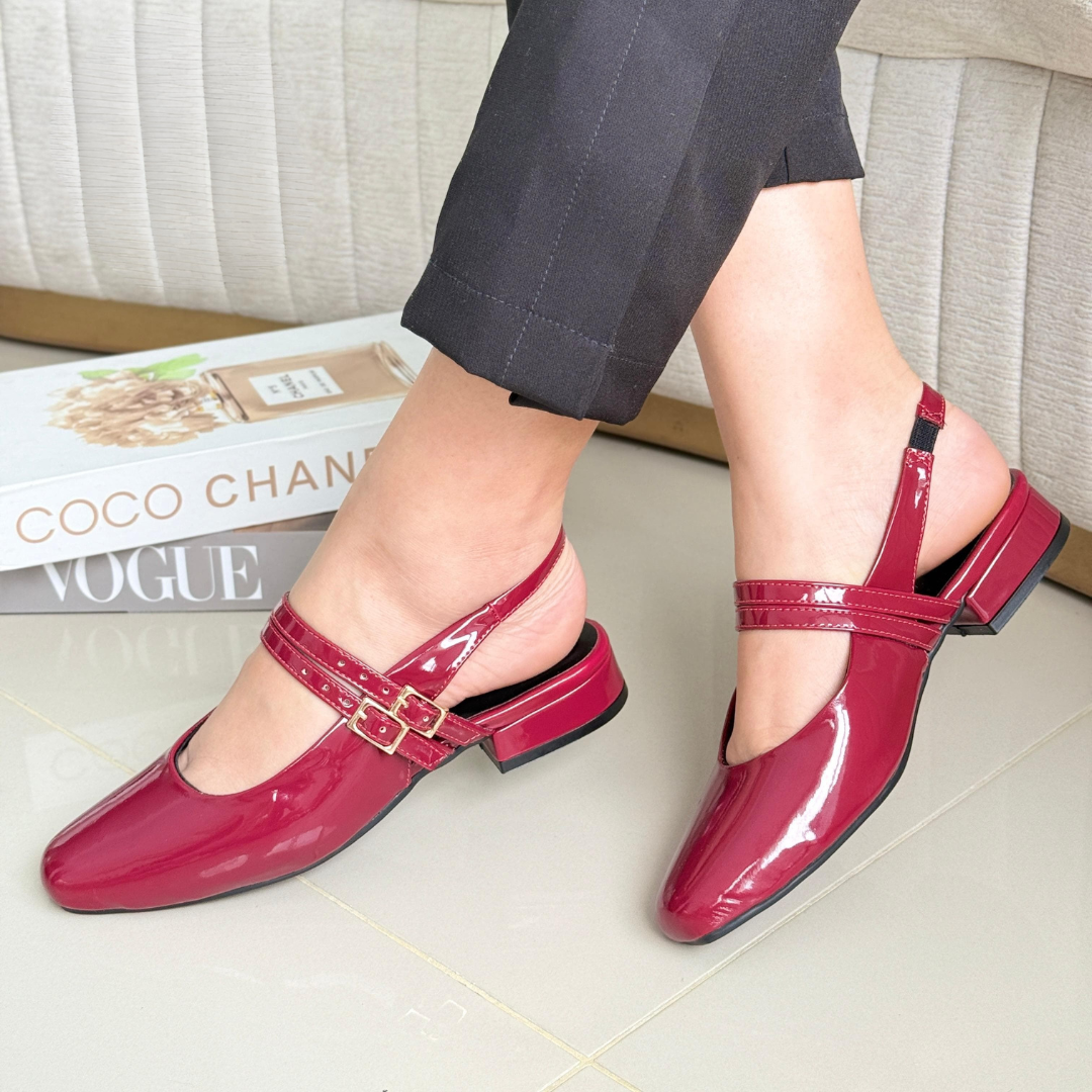 Mary Jane charol con doble tira – Elegancia urbana para dama