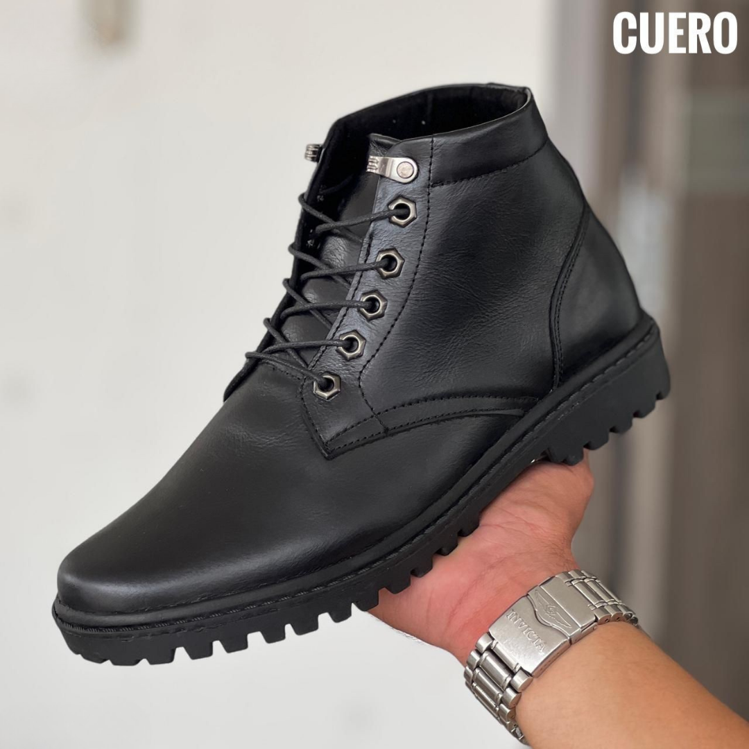 Bota Casual de Cuero para Hombre | Estilo Urbano con Suela Antideslizante