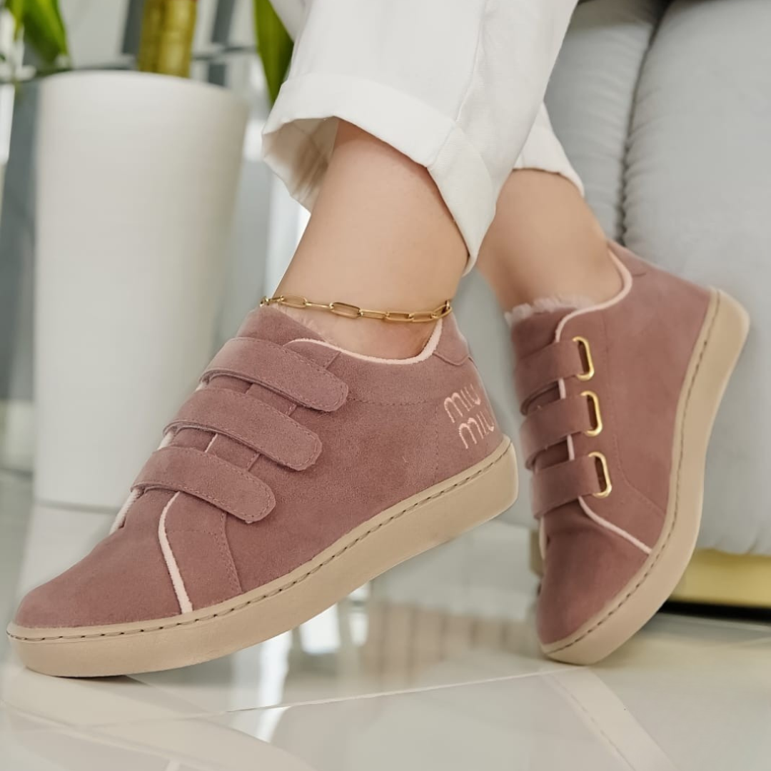 Tenis o Zapatillas Urbanas Forradas con Triple Velcro