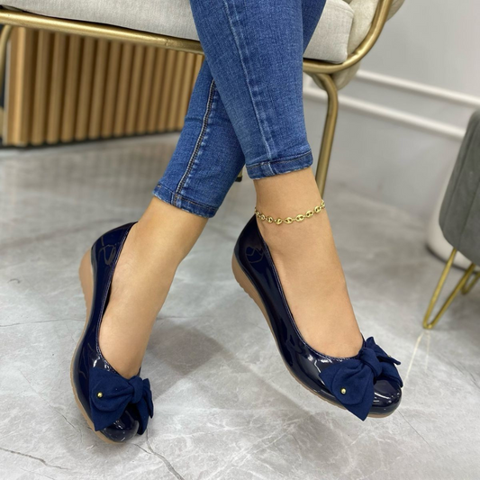 Balerinas para dama en charol y gamuza – Comodidad casual y toque femenino