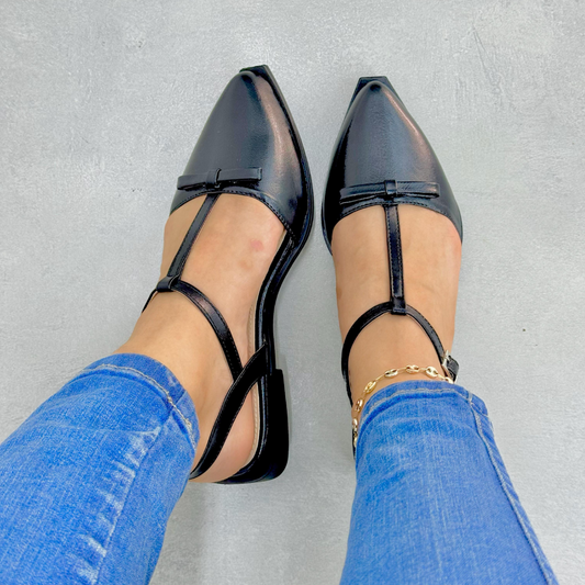 Flats Mary Jane metalizados en charol – Elegancia urbana para dama