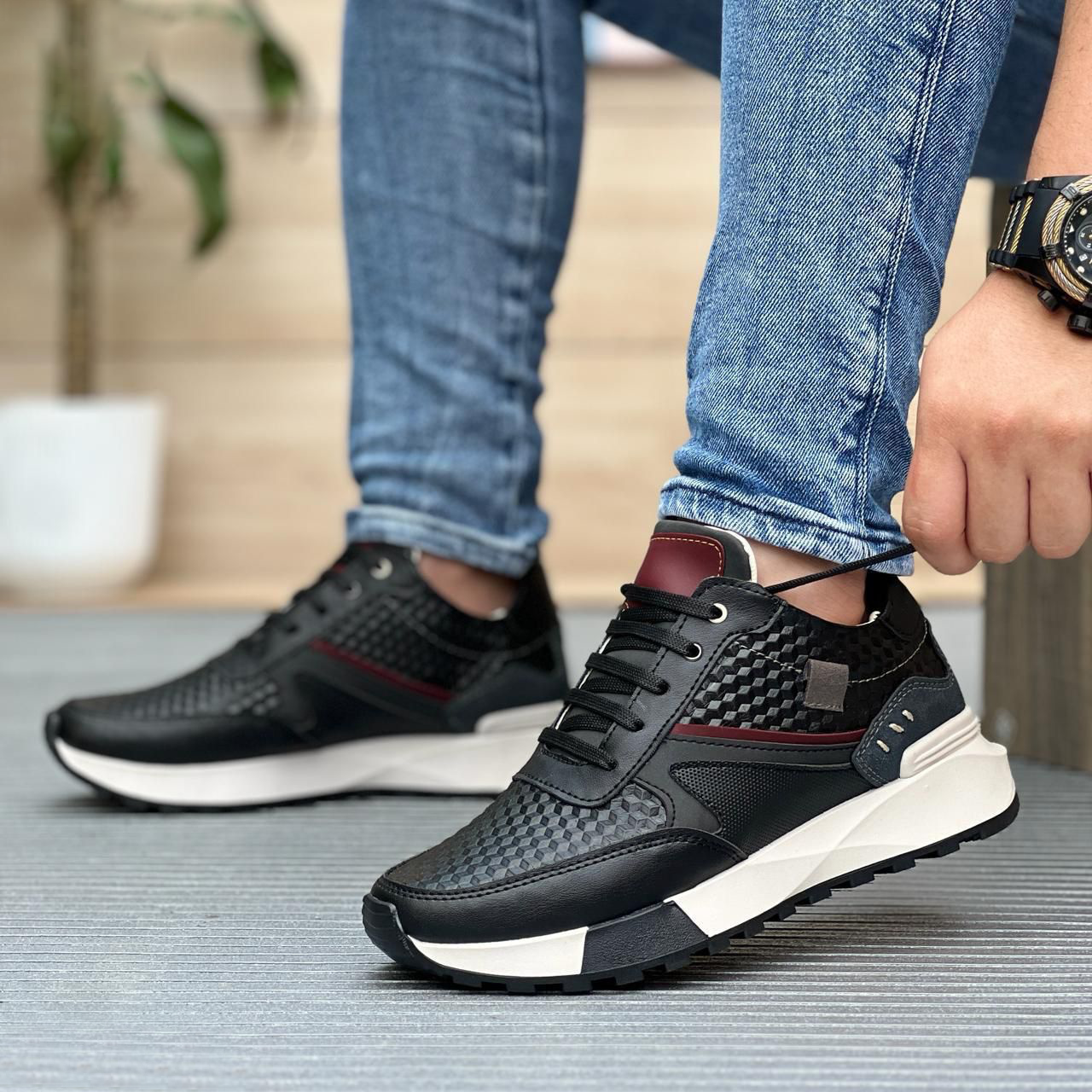 Tenis deportivo para hombre vegano con tacon