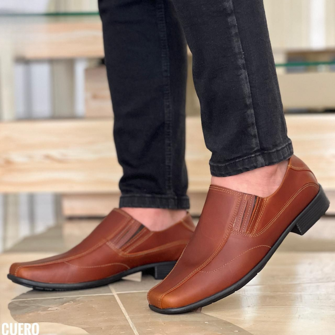 Zapatos de Cuero para Hombre Slip-On • Estilo Formal Ejecutivo | Chelina Hombre