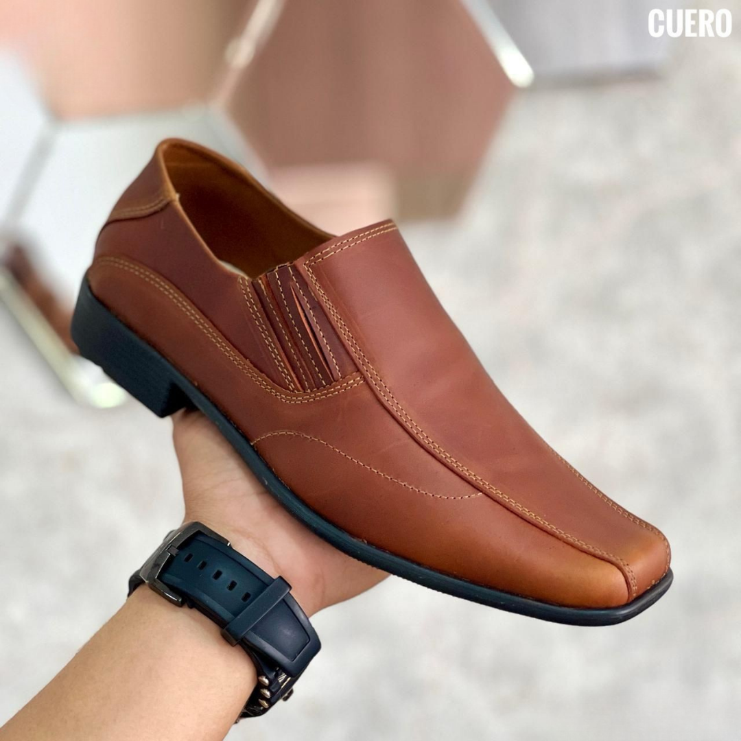 Zapatos de Cuero para Hombre Slip-On • Estilo Formal Ejecutivo | Chelina Hombre