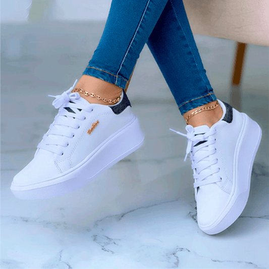 Tenis minimalistas básicos y metalizado