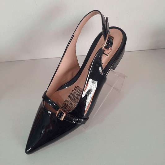 Mary Janes slingback punta fina tacón kitten