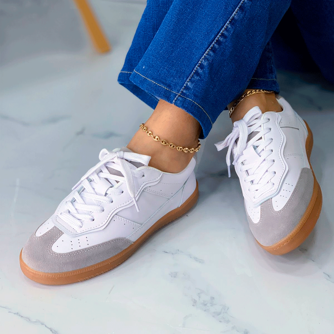 Tenis casual premium German Trainer con puntera gamuzada