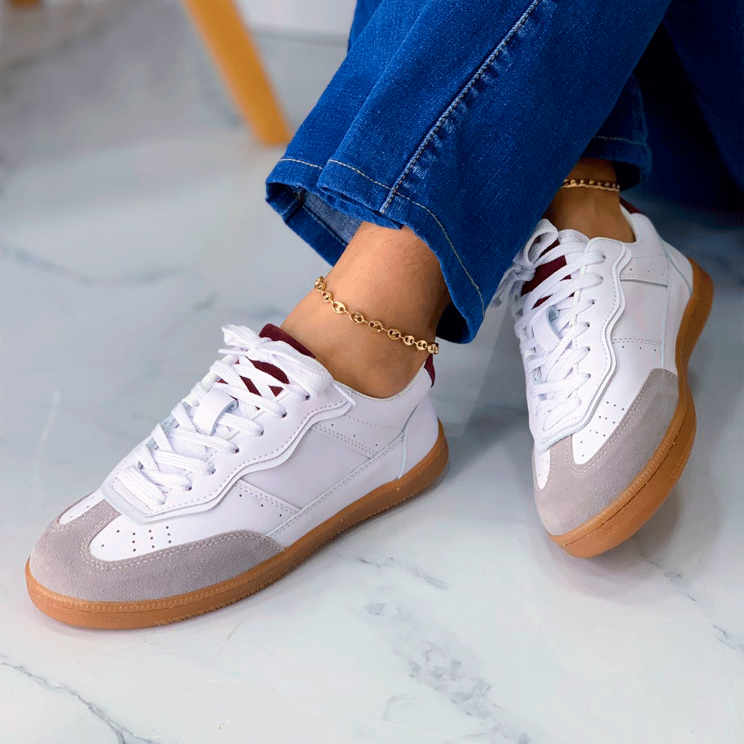 Tenis casual premium German Trainer con puntera gamuzada