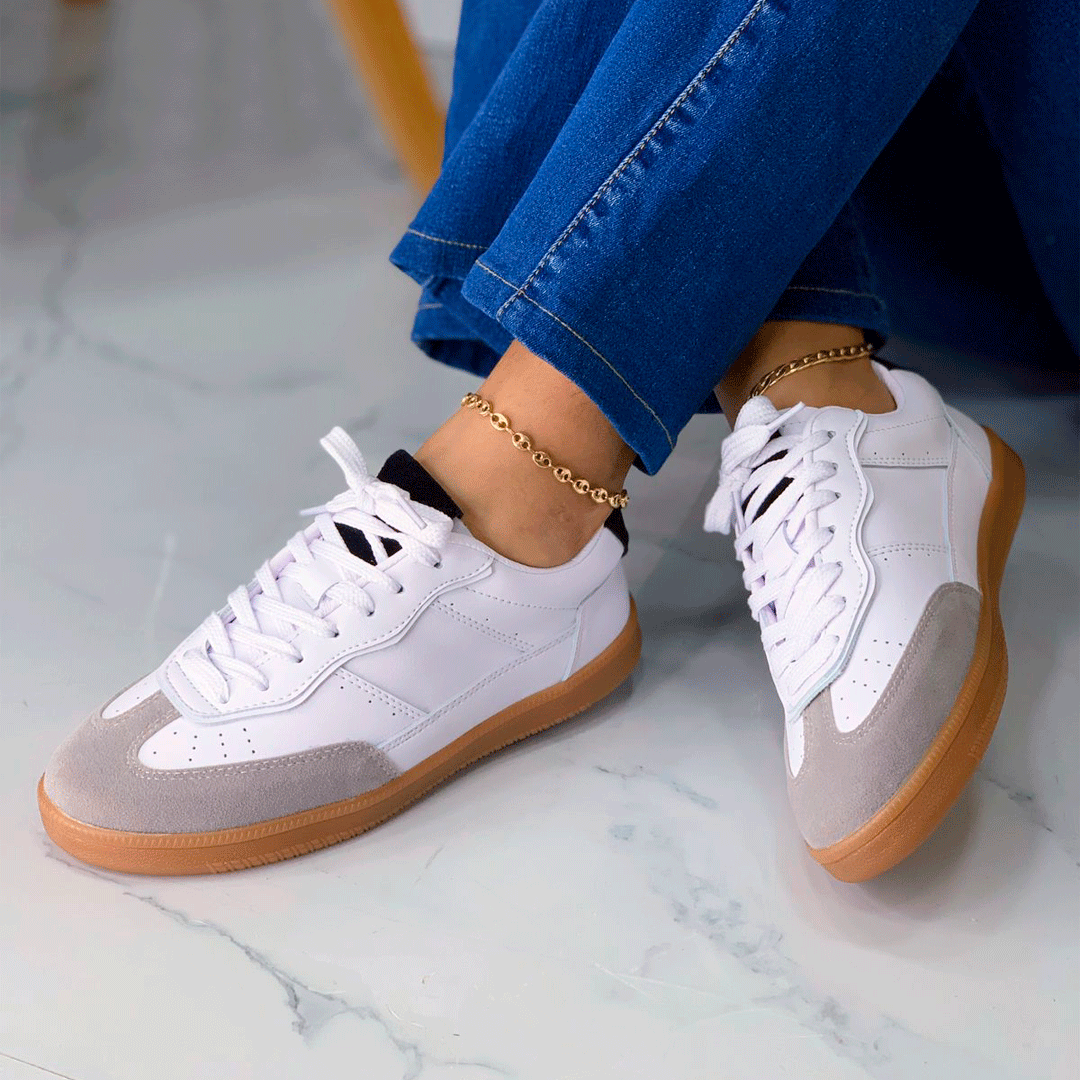 Tenis casual premium German Trainer con puntera gamuzada