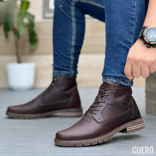 Botas urbanas de cuero para caballero – Elegancia casual y resistencia