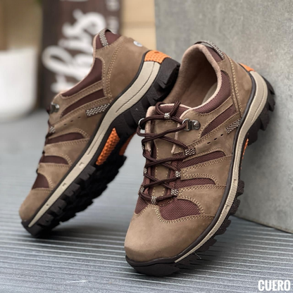 Zapatos de Trekking Hombre en Cuero - Suela Antideslizante - Estilo Outdoor