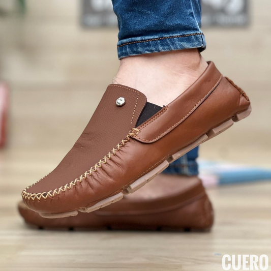 Mocasines Casual Hombre • Cuero Genuino • Hechos a Mano