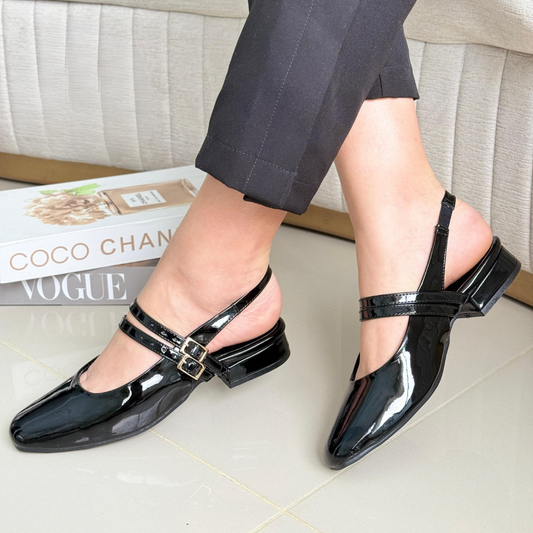 Mary Jane charol con doble tira – Elegancia urbana para dama