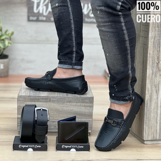 Mocasines Clásicos de Cuero Hombre – Elegancia Atemporal y Confort Total