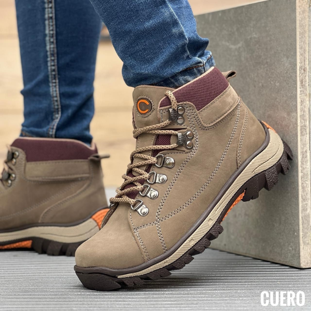 Botas outdoor de cuero para caballero – Resistencia y estilo todoterreno