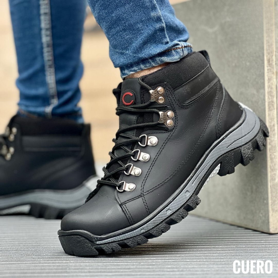 Botas outdoor de cuero para caballero – Resistencia y estilo todoterreno