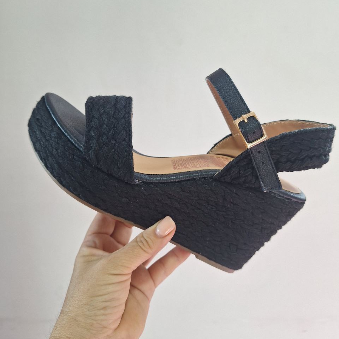 Sandalias Plataforma Yute Tropical Chelina – Hechas a Mano, Estilo Boho Chic