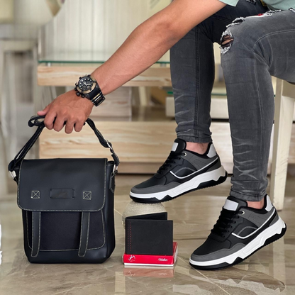 Tenis casuales para caballero con suela deportiva – Estilo urbano y confort