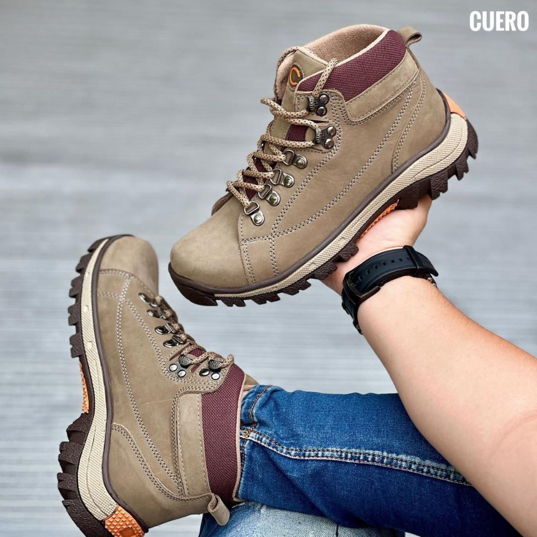 Botas outdoor de cuero para caballero – Resistencia y estilo todoterreno