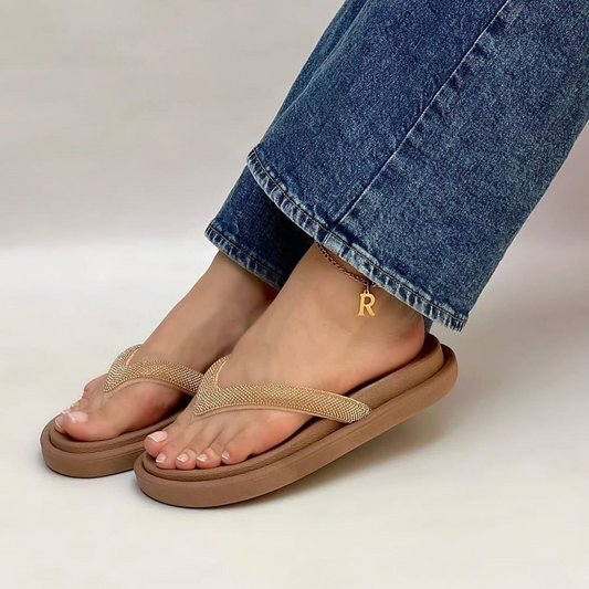 Sandalias Brillantes con Plataforma – Estilo casual chic para dama