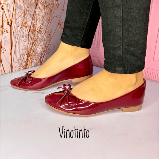 Balerinas Clásicas de Charol con Lazo - Chelina Shop