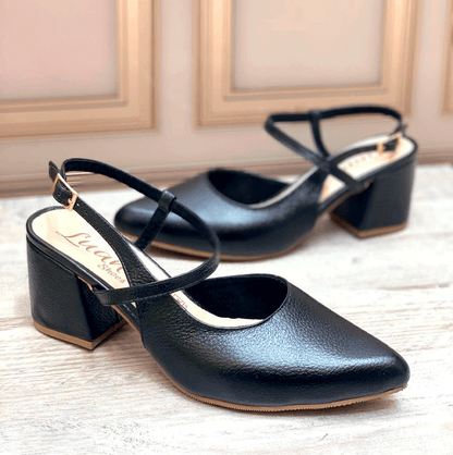 Tacones Mary Jane de cuero mate – Elegancia atemporal y comodidad