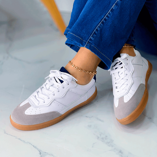 Tenis casual premium German Trainer con puntera gamuzada